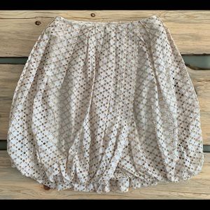 Tracy Reese Eyelet Lined Above Knee Length Bubble Skirt